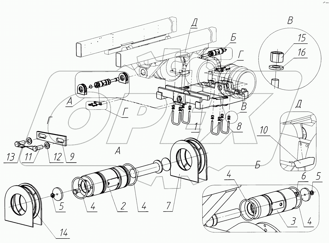  Подвеска подмоторного моста
