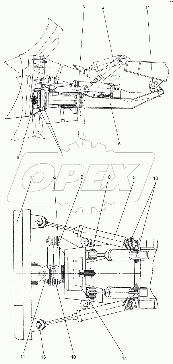  Оборудование бульдозерное
