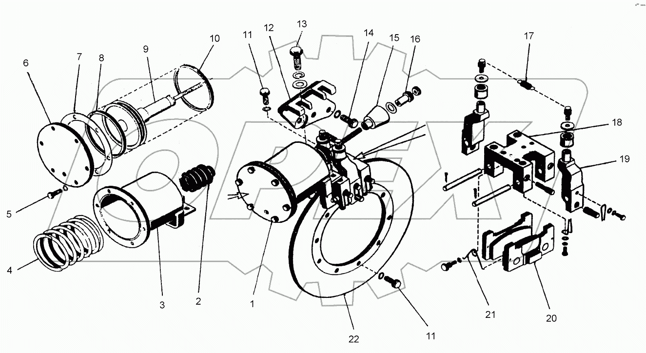  Тормоз стояночный