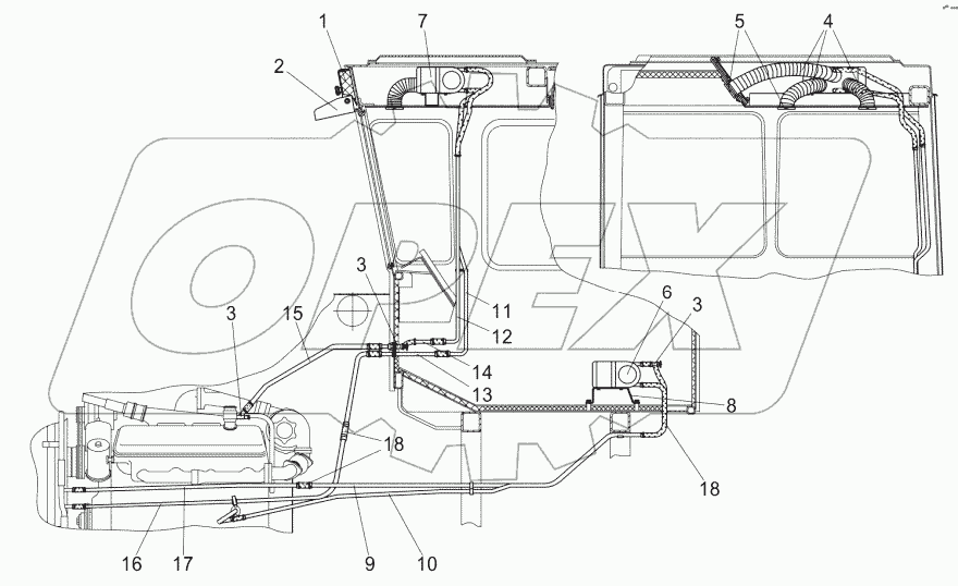  Система вентиляции и отопления кабины