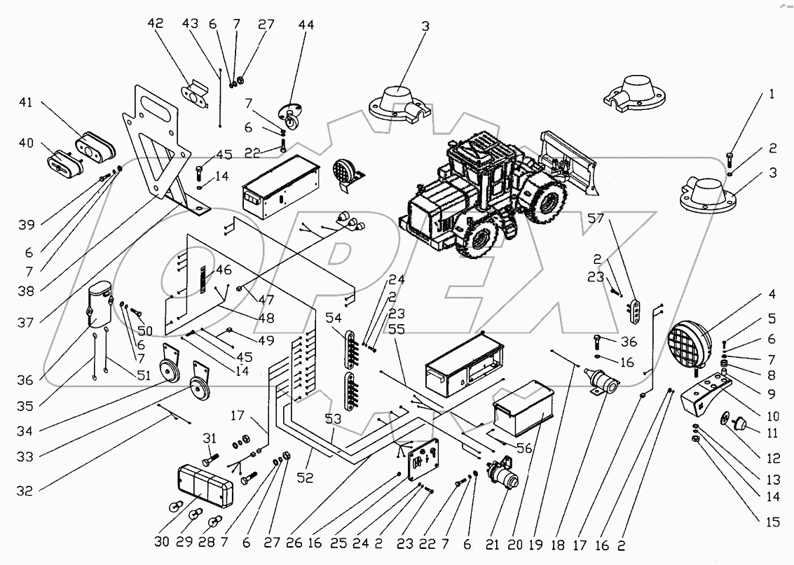  Электрооборудование подмоторной полурамы