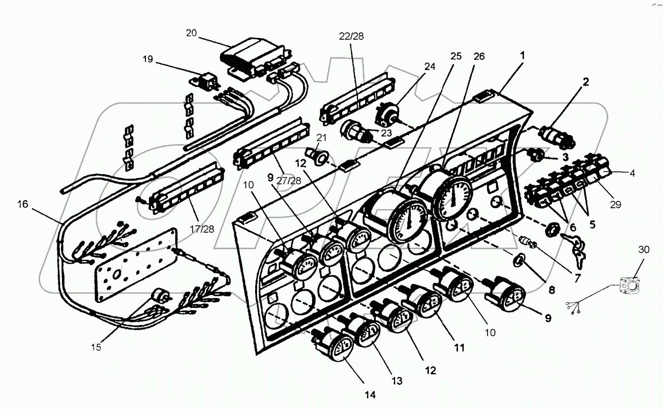  Щиток приборов