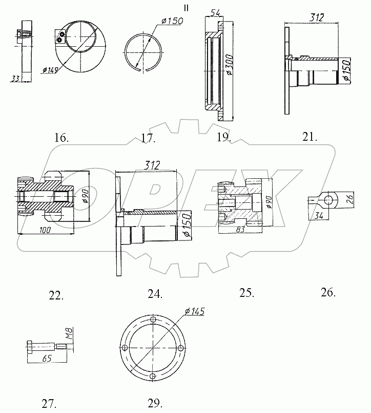 Вибратор ДУ-98.283.200 (деталировка)