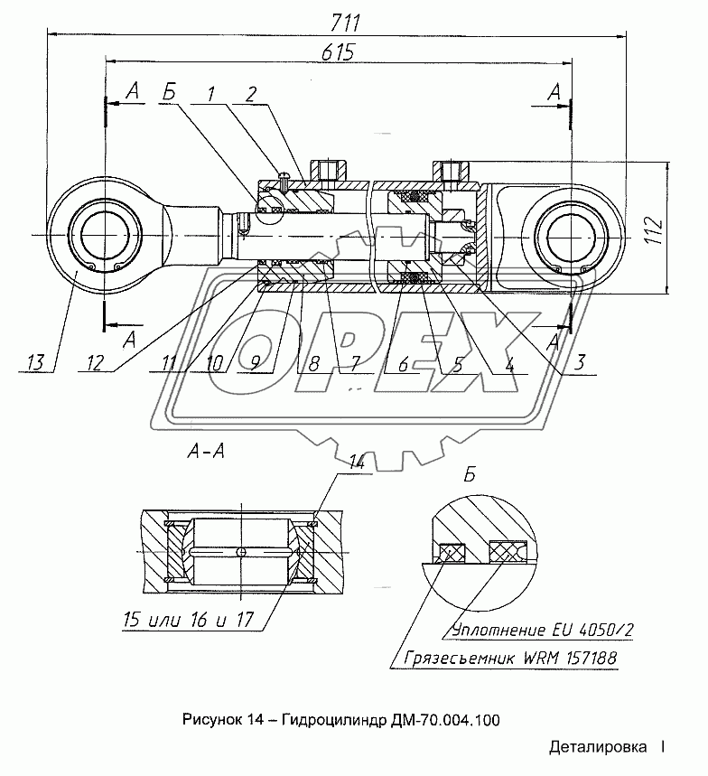 Гидроцилиндр ДМ-70.004.100