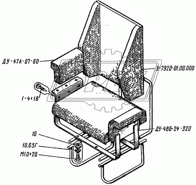 Доработка сидений ДУ-48Б-24-340