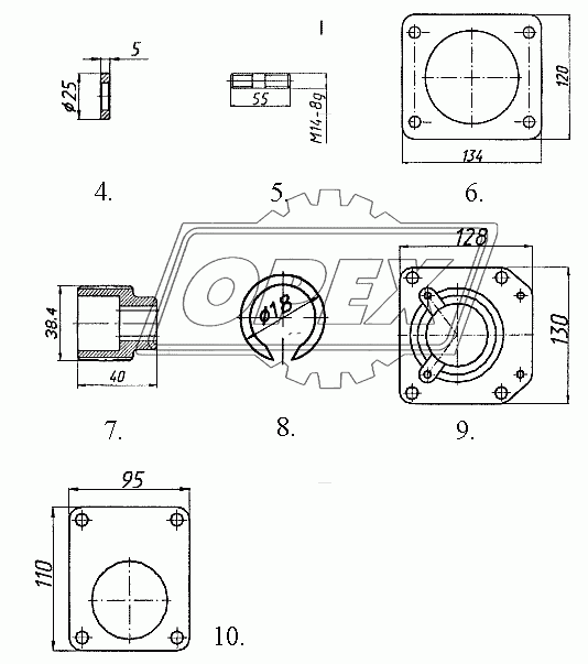 Насосная станция ДУ-84.382.010 (деталировка)