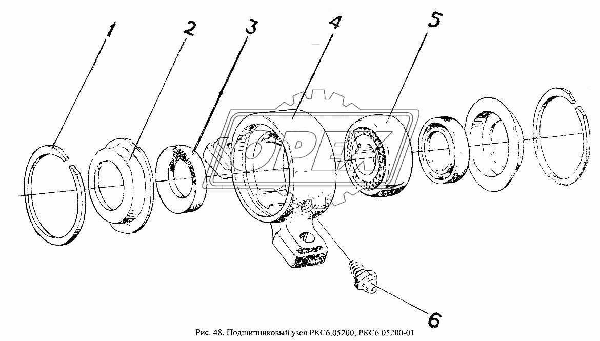 Подшипниковый узел РКС6.05200, РКС6.05200-01
