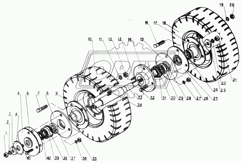 Колесо опорно-приводное