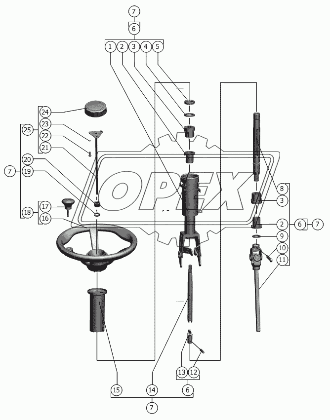 Колонка рулевая 2