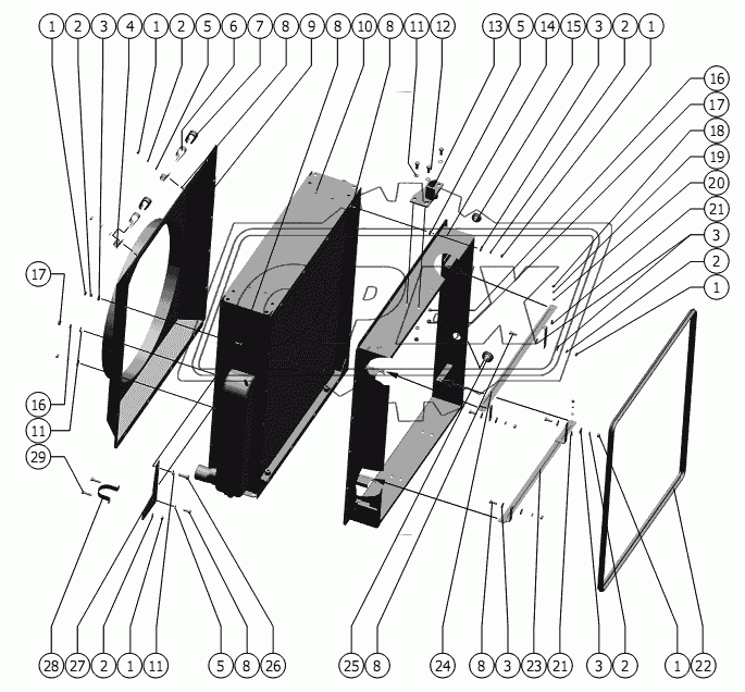 Блок радиаторов