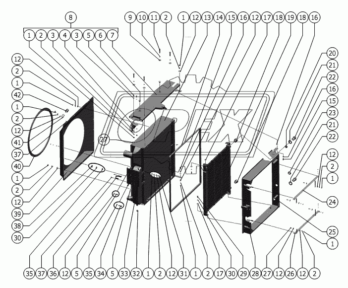 Блок радиаторов