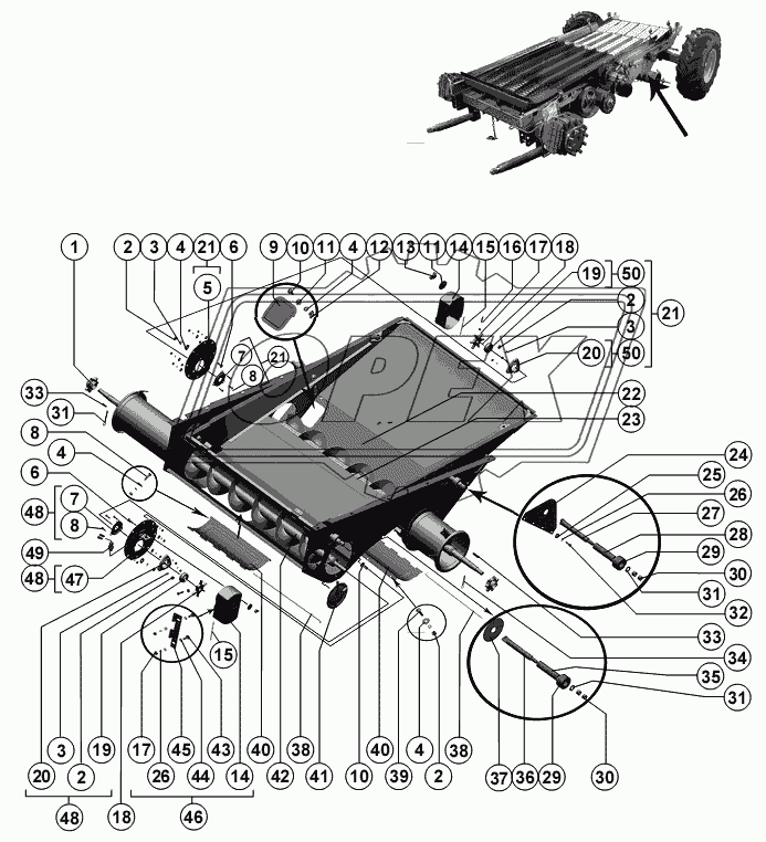 Блок шнеков