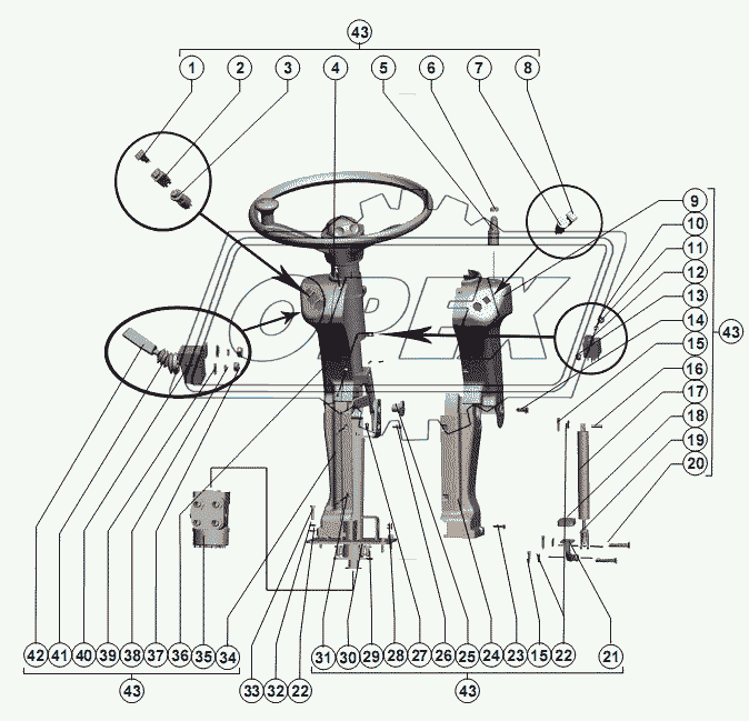 Колонка рулевая 1