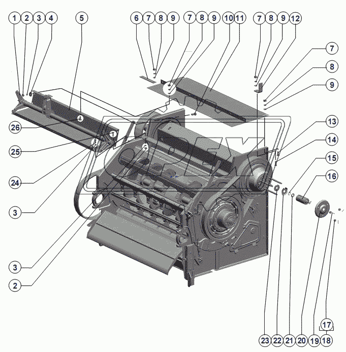 Блок молотильный 1