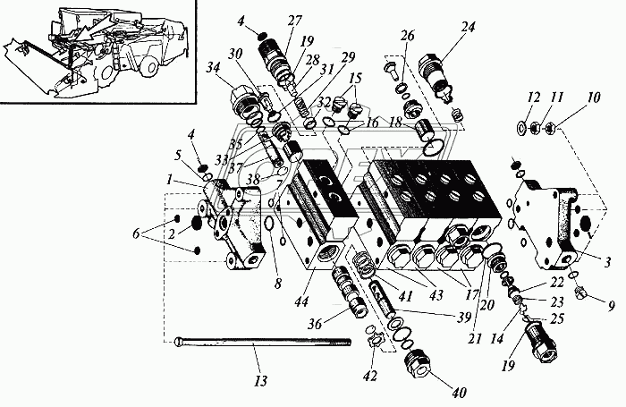 Гидрораспределитель (для комбайнов с измельчителем)