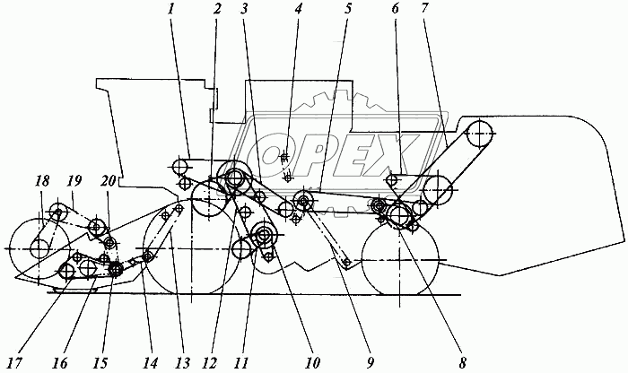 Схема ременных передач 