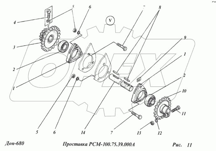 Проставка РСМ-100.75.39.000А