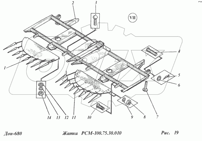 Жатка РСМ-100.75.30.010