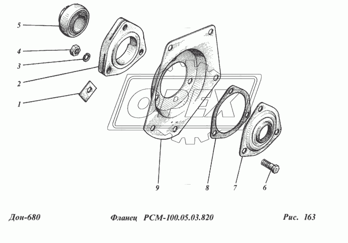 Фланец РСМ-100.05.03.820