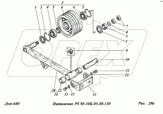 Натяжник РСМ-10Б.05.00.130