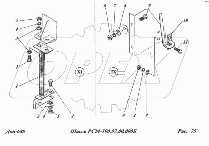 Шасси РСМ-100.07.00.000Б