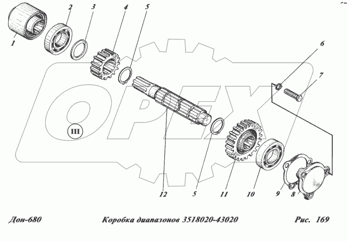 Коробка диапазонов 3518020-43020