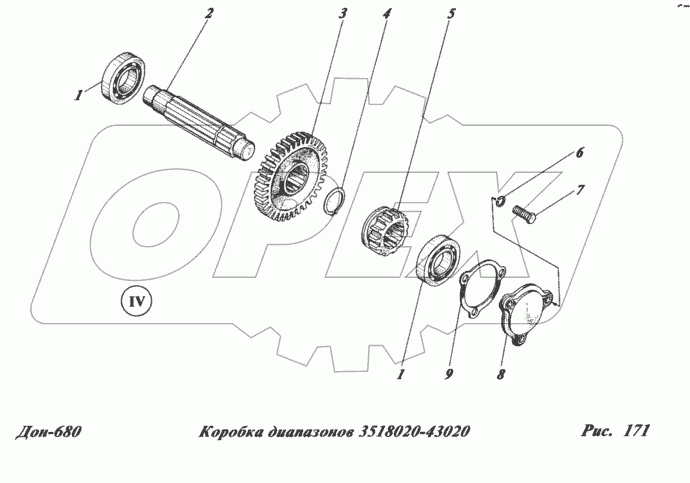Коробка диапазонов 3518020-43020