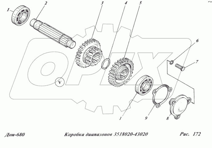 Коробка диапазонов 3518020-43020