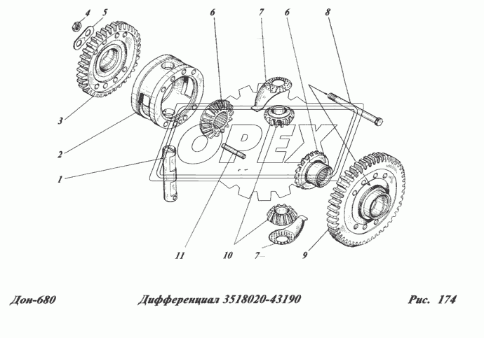 Дифференциал 3518020-43190
