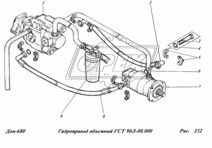 Гидропривод объемный ГСТ 90Л-00.000