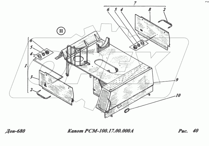 Капот РСМ-100.17.00.000А