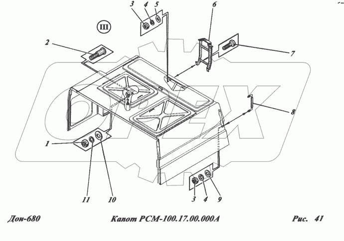 Капот РСМ-100.17.00.000А