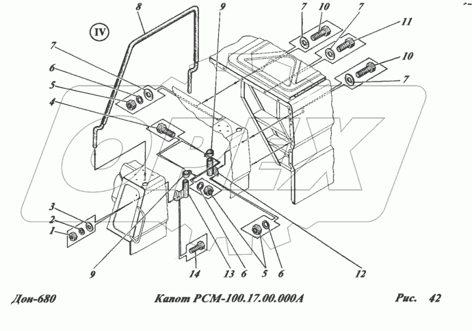 Капот РСМ-100.17.00.000А