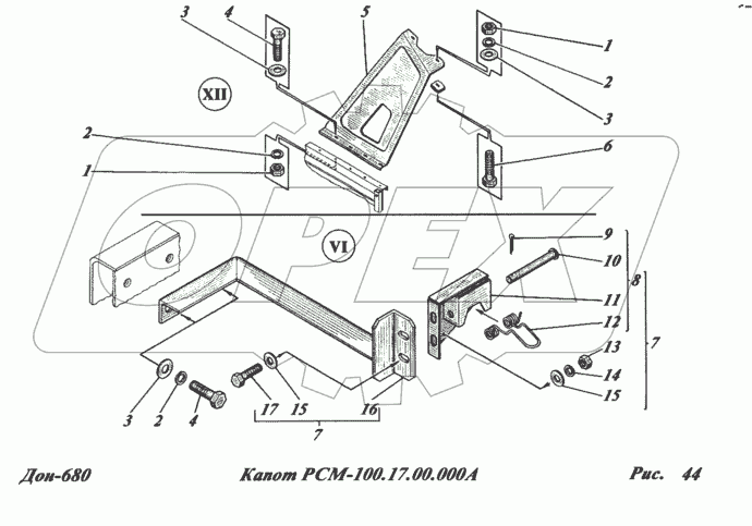 Капот РСМ-100.17.00.000А