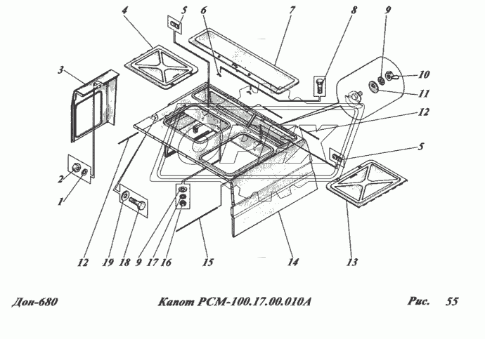 Капот РСМ-100.17.00.010А