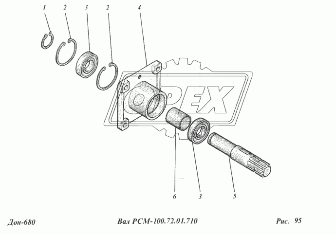 Вал РСМ-100.72.01.710