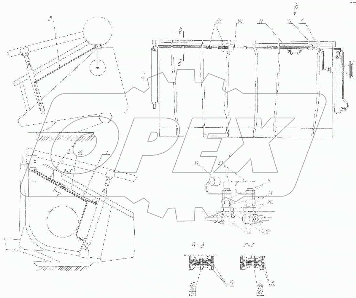  Гидросистема жатки (ЖКС 09.000Б)