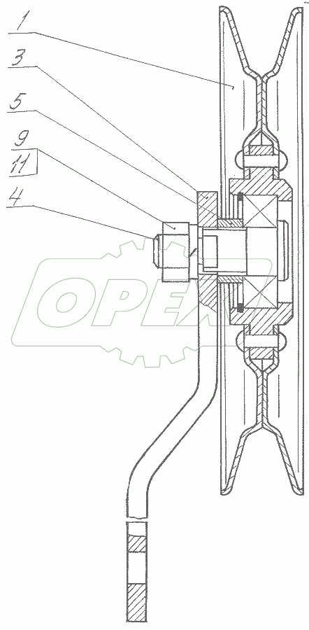  Шкив натяжной (ЖКС 00.080)