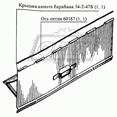 Крышка капота барабана