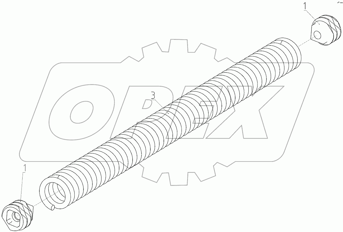  Пружина одинарная (3518050-13730)