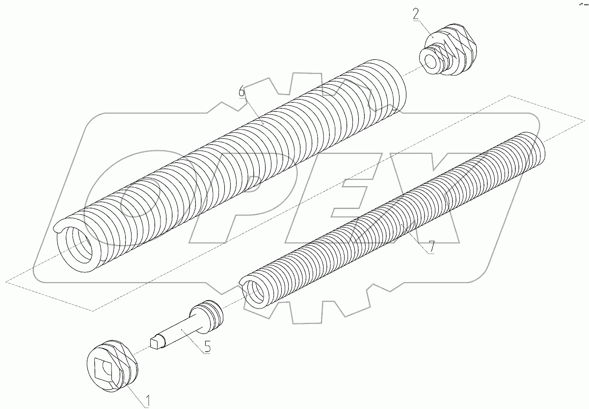  Пружина сдвоенная (3518050-13600)