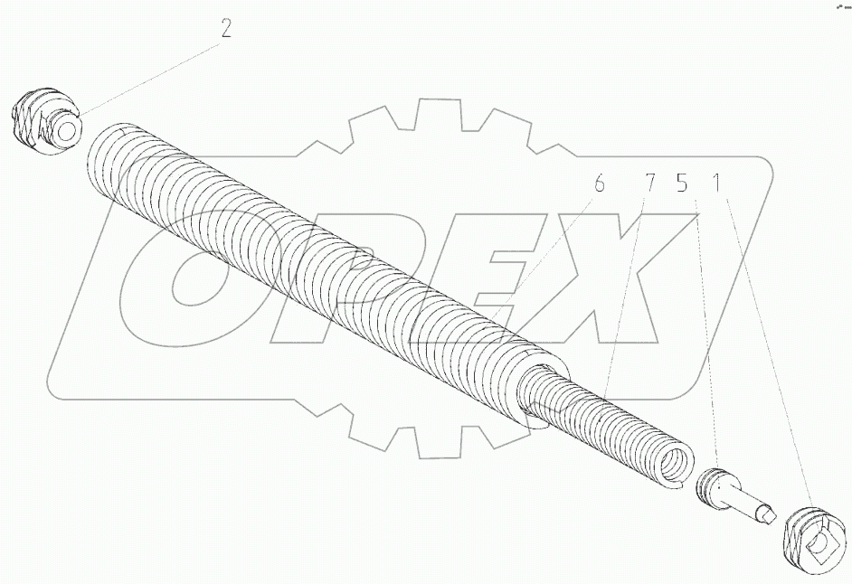  Пружина сдвоенная (3518050-13610)