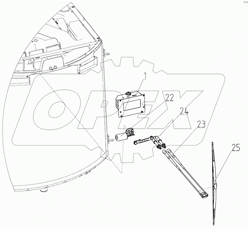 Стеклоочиститель (161.06.19.000Ф)