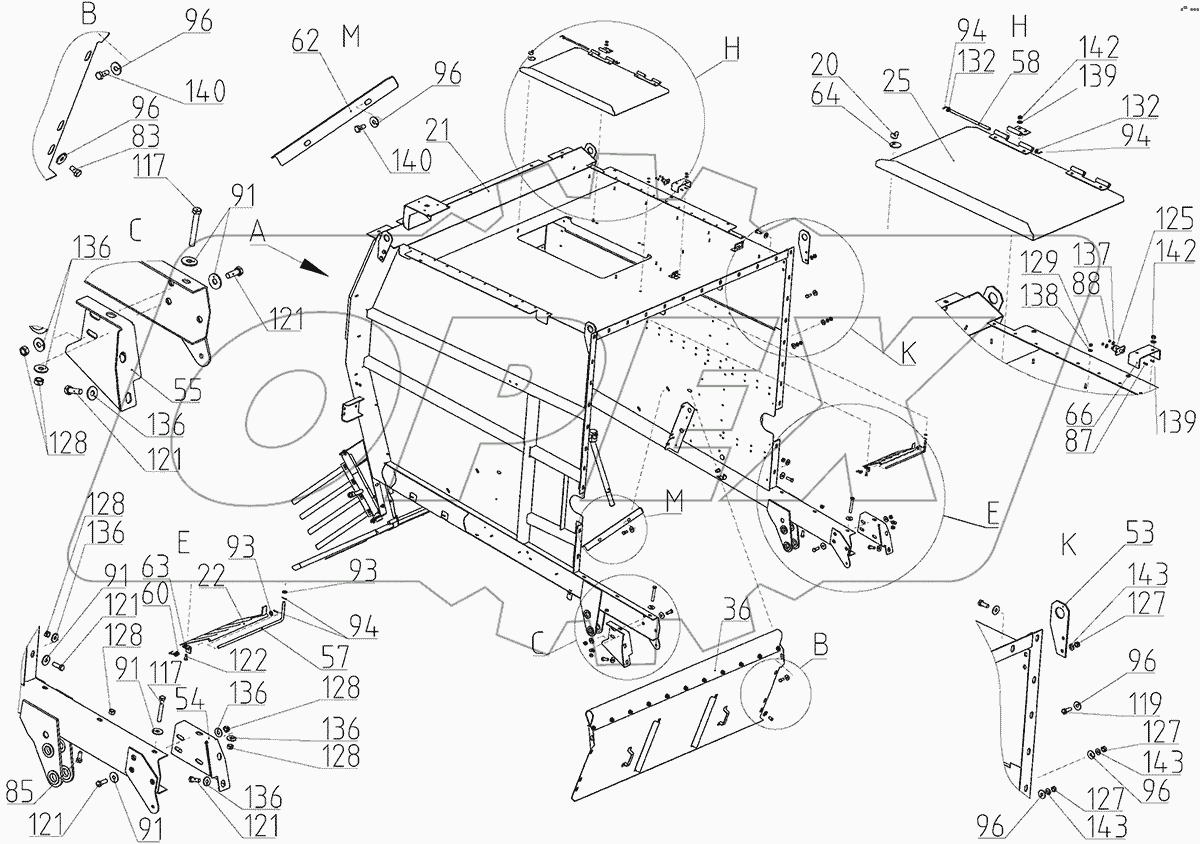 Капот (161.14.01.000Ф)