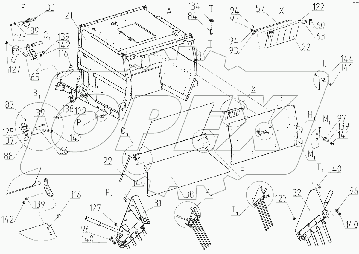 Капот (161.14.01.000Ф)