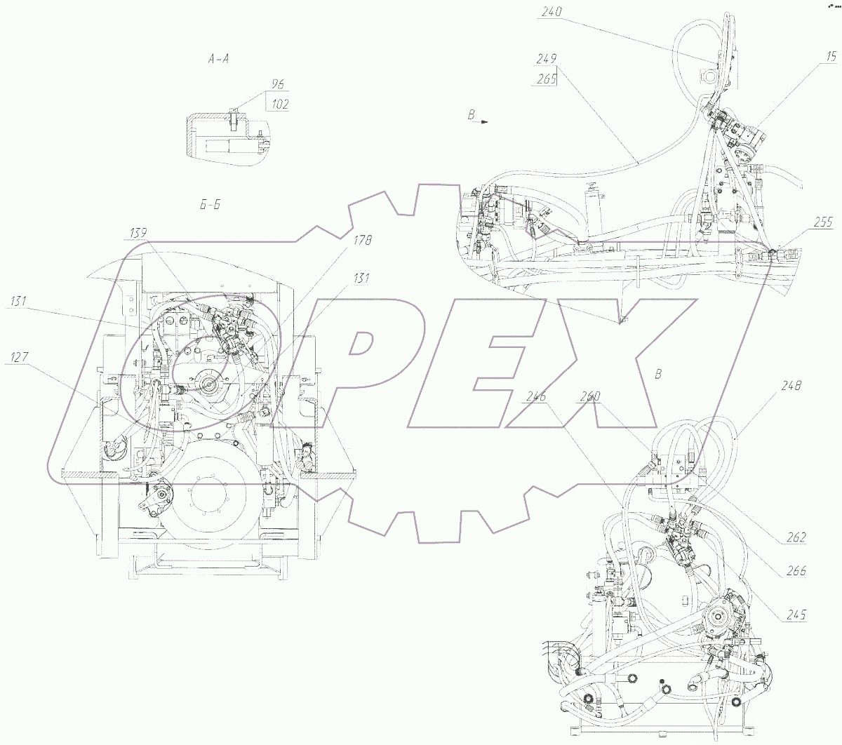  Гидросистема (2375.46.00.000-03)