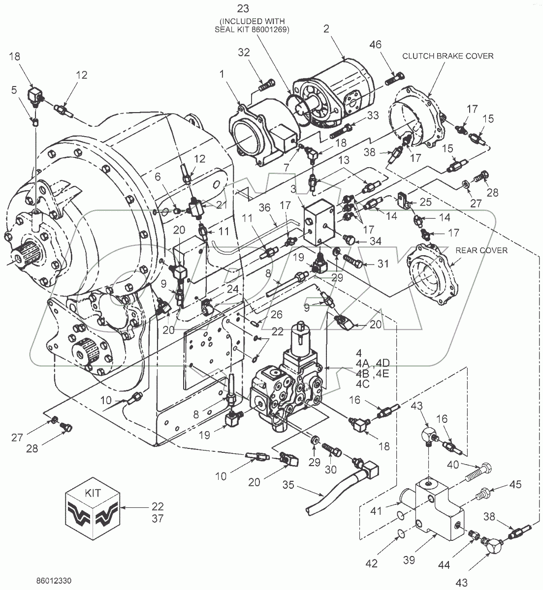  Система смазки трансмиссии (2375.07.017)