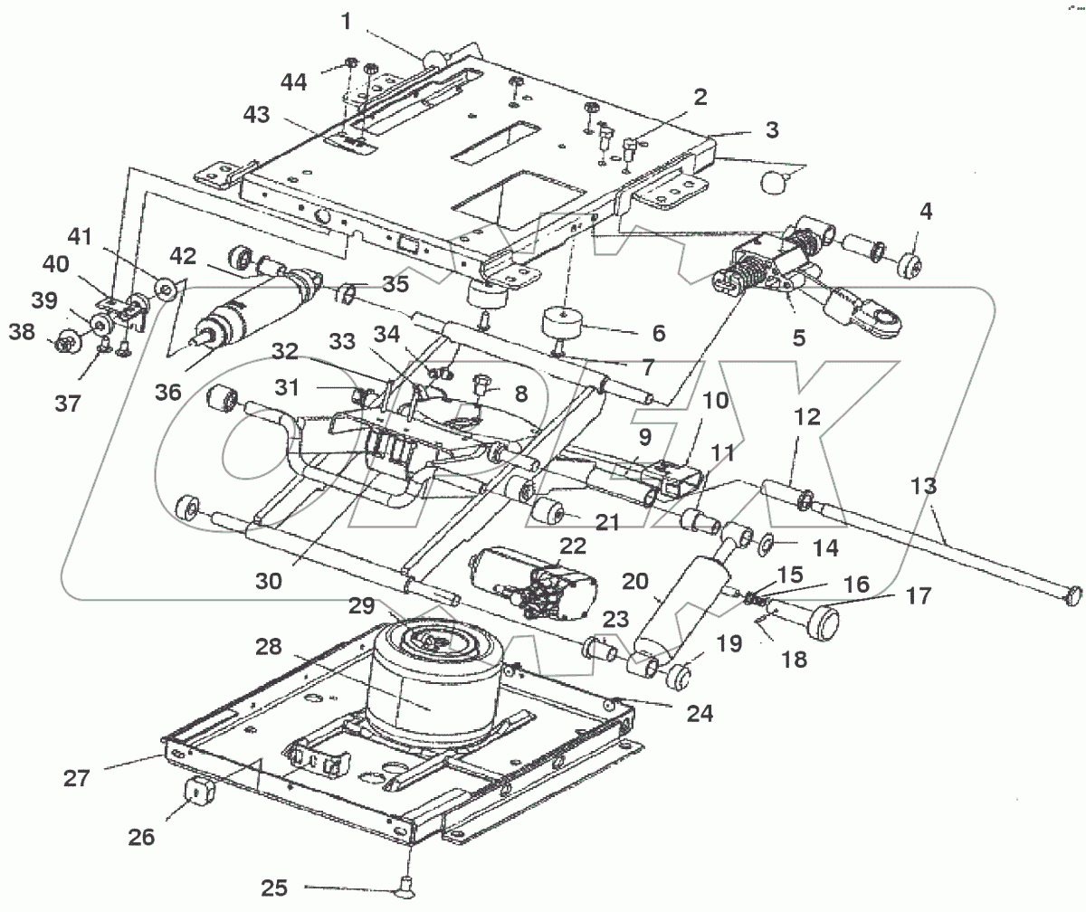 Подвеска сиденья стандартного (2375.09.017)