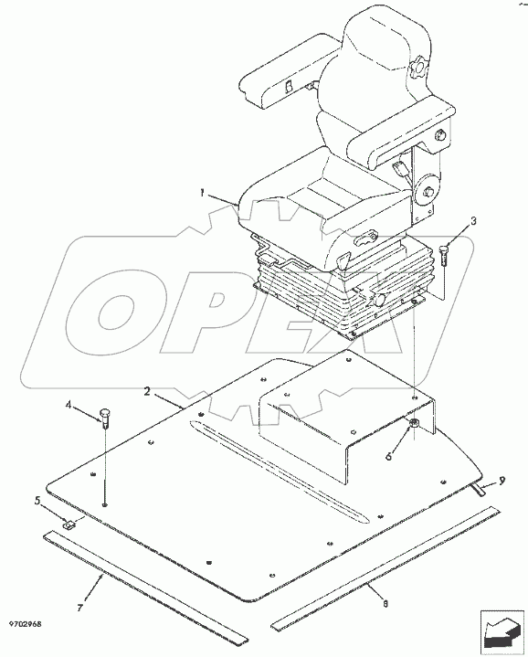  Установка сиденья (2375.09.001)