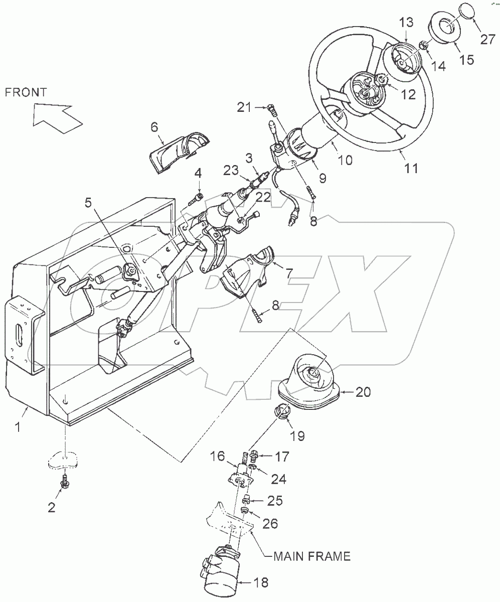  Установка рулевой колонки (2375.04.002)